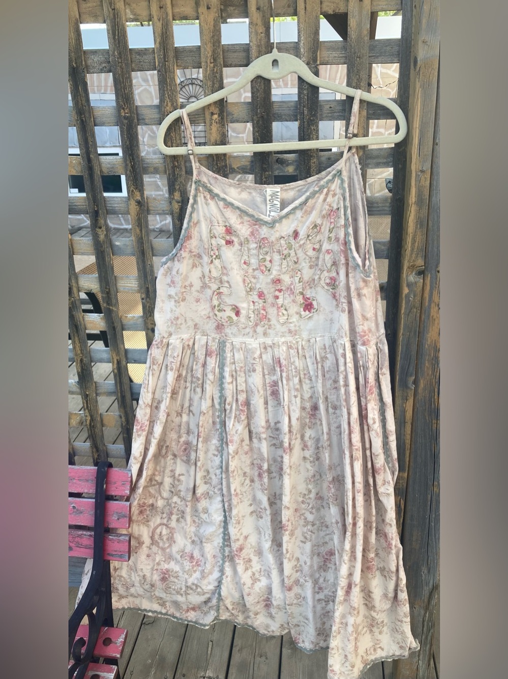 Magnolia Pearl sundress with signature cat and bird applique